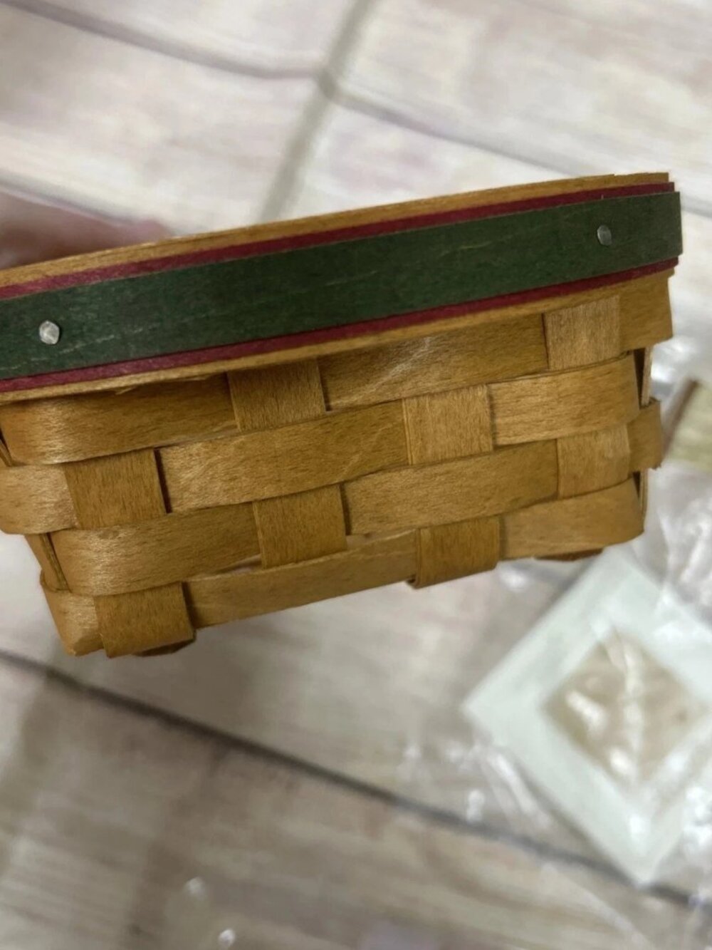 Longaberger 2006 Holiday Helper Basket – Christmas MINT